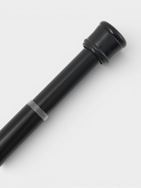 Карниз для ванной «Доляна», телескопический, 110-200 см, стальной, черный