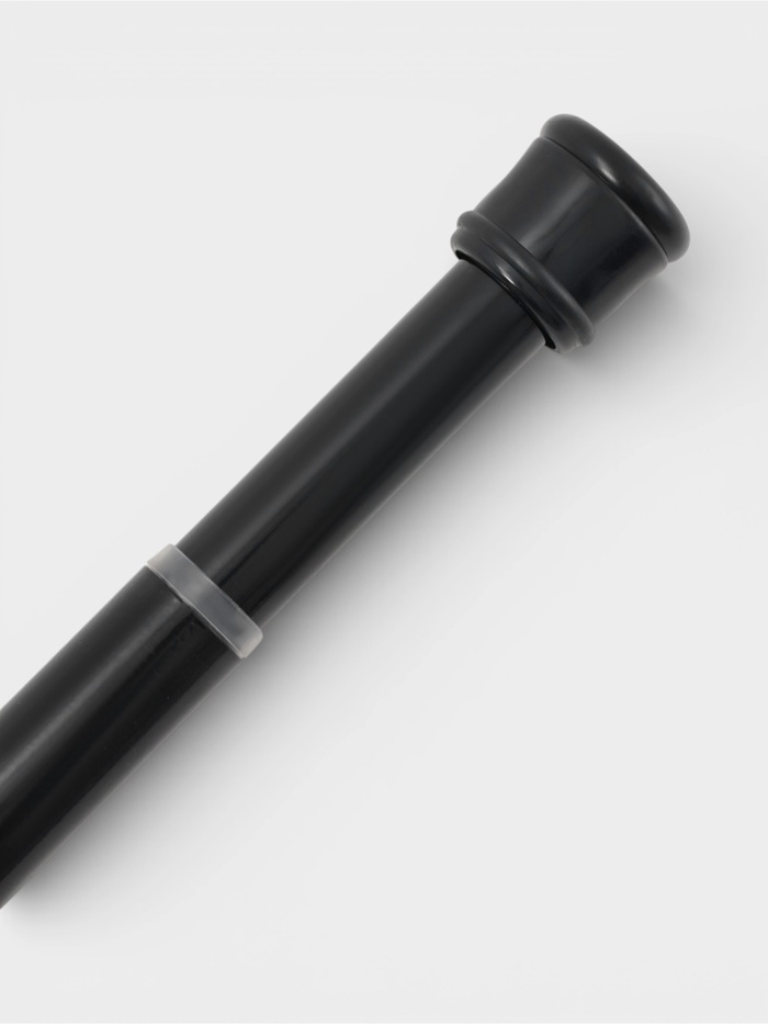 Карниз для ванной «Доляна», телескопический, 110-200 см, стальной, черный - Фото 1