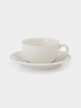 Чайная пара «Премиум», 200 мл, фарфор, белая  (артикул 10991424)  большой выбор товаров оптом и в розницу по низким ценам с доставкой