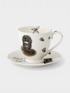 Чайная пара КОРАЛЛ «Ёжик в тумане», 400 мл, фарфор, белая - Фото 1