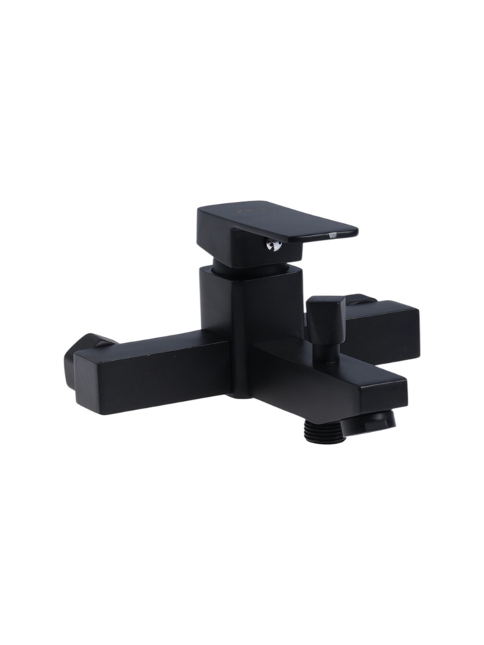 УЦЕНКА Смеситель для ванны ZEIN Z3843, однорычажный, душевой набор, лейка 5 режимов, черный - Фото 1