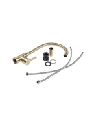 УЦЕНКА Cмеситель для кухни Accoona A4594AW, однорычажный, высокий излив, латунь, золото - Фото 4