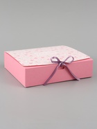 Коробка подарочная самосборная «Для тебя с любовью», 20×18×5 см, с лентой - Фото 3