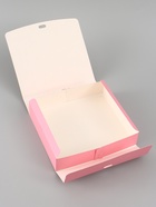 Коробка подарочная самосборная «Для тебя с любовью», 20×18×5 см, с лентой - Фото 6