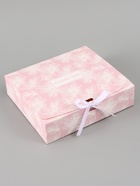 Коробка подарочная самосборная «Только тебе», 20×18×5 см, с лентой - Фото 2