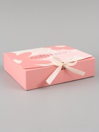 Коробка подарочная самосборная «Цветок», 20×18×5 см, с лентой - Фото 3