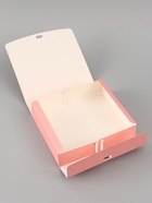 Коробка подарочная самосборная «Цветок», 20×18×5 см, с лентой - Фото 6