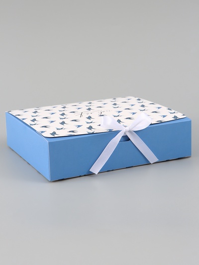 Коробка подарочная самосборная Only for you, 20×18×5 см, с лентой
