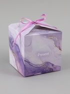 Коробка подарочная самосборная Present, 12×12×12 см, с лентой - Фото 2