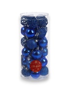 УЦЕНКА Набор шаров пластик d=4 см, 35 шт. «Феерия» синий - Фото 2