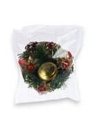 УЦЕНКА Подсвечник на одну свечу "Грациозо" с цветочками, 13 см - Фото 2