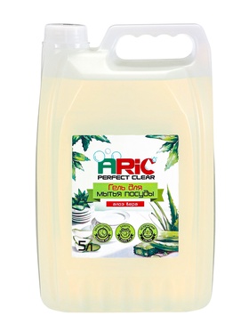 Средство для мытья посуды ARIC «Алоэ Вера», гель, безопасный состав, 5 л