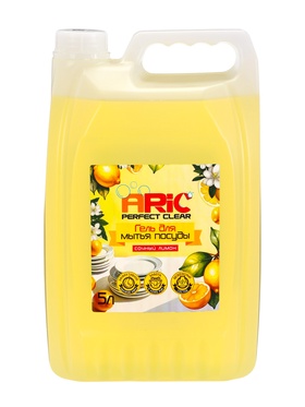 Средство для мытья посуды ARIC «Сочный лимон», гель, безопасный состав, 5 л