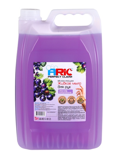 Увлажняющее жидкое мыло для рук ARIC «Черная смородина», гипоаллергенное, 5 л