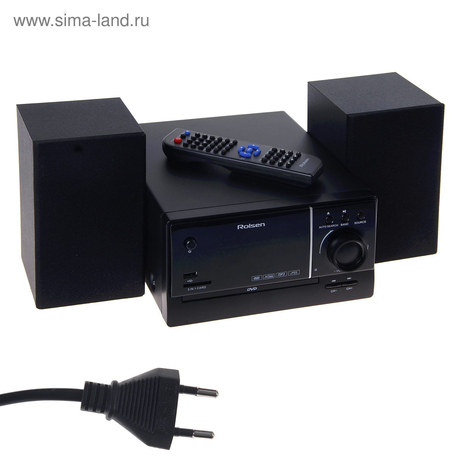 Музыкальный центр с DVD Rolsen RMD-200, мощность 2x15 Вт (1103302) - Купить  по цене от 4 755.00 руб. | Интернет магазин SIMA-LAND.RU