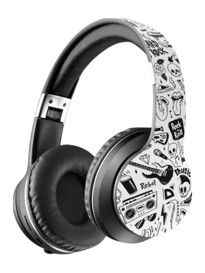 УЦЕНКА Беспроводная гарнитура FreeMotion B595 черный+граффити, BT DEFENDER - Фото 1