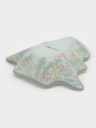 УЦЕНКА Блюдо новогоднее сервировочное Доляна «Еловые ветки», 17.7×18.5×3.5 см, стекло, белое, зелёное - Фото 4