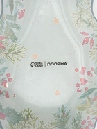 УЦЕНКА Блюдо новогоднее сервировочное Доляна «Еловые ветки», 17.7×18.5×3.5 см, стекло, белое, зелёное - Фото 6