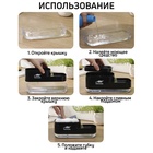 УЦЕНКА Дозатор для моющего средства с подставкой для губки, губка в комплекте, цвет черный 1101585 - Фото 6