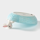 УЦЕНКА Блюдо сервировочное Доляна «Зайка», 26×19.5×10.5 см, доломит, голубой - Фото 6