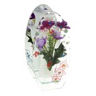 ваза стекло Калипсо цветность 20*10 см букет - Фото 1