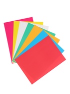 Картон цветной А4 7 листов, 7 цветов «Голубоглазый котенок», мелованный, двухсторонний, в папке - Фото 2