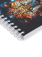 Блокнот на гребне А6 в клетку, 80 листов «Дикая кошка», 60 г/м² - Фото 4