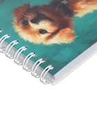 Блокнот на гребне А6 в клетку, 80 листов «Щенок и котенок», 60 г/м² - Фото 4