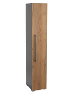 Шкаф – пенал для ванной комнаты «Пронто», 270×330×1500 мм, цвет графит/дуб золотой  (артикул 10976704)  большой выбор товаров оптом и в розницу по низким ценам с доставкой