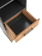 Шкаф – пенал для ванной комнаты «Пронто», 330×330×1850 мм, цвет графит/дуб золотой 10976706