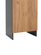 Шкаф – пенал для ванной комнаты «Пронто», 330×330×1850 мм, цвет графит/дуб золотой 10976706