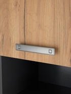 Шкаф – пенал для ванной комнаты «Пронто», 400×330×1850 мм, цвет графит/дуб золотой 10976708