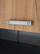 Шкаф – пенал для ванной комнаты «Пронто», 660×330×1850 мм, цвет графит/дуб золотой 10976713