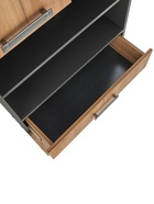 Шкаф – пенал для ванной комнаты «Пронто», 660×330×1850 мм, цвет графит/дуб золотой 10976713