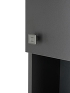 Шкаф – пенал узкий для ванной комнаты «Пронто», 2000×200×200 мм, цвет графит 10976716