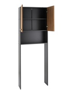 Стеллаж для ванной комнаты Пронто, графит/дуб золотой   66 х 23 х 185 см  (артикул 10976719)  большой выбор товаров оптом и в розницу по низким ценам с доставкой