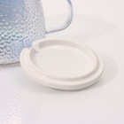 УЦЕНКА Кружка с крышкой и ложкой Magistro «Диамант», 450 мл, стекло, перламутровая - Фото 3