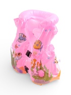 Жилет для плавания «Рыбки», надувной, р. M, от 3 лет, розовый - фото 809617859