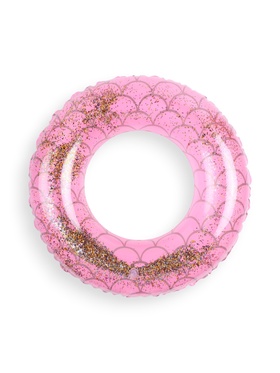 Круг для плавания с блестками, надувной, d=85 см, от 3 лет, розовый 10976098