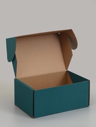 Коробка самосборная «Почтовая», изумрудная, для подарков, хранения и отправки посылок, 40×27×18 см  (артикул 10989314)  большой выбор товаров оптом и в розницу по низким ценам с доставкой