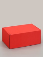 Коробка самосборная «Почтовая», красная, для подарков, хранения и отправки посылок, 40×27×18 см  (артикул 10989315)  большой выбор товаров оптом и в розницу по низким ценам с доставкой