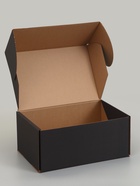 Коробка самосборная «Почтовая», черная, для подарков, хранения и отправки посылок, 40×27×18 см  (артикул 10989316)  большой выбор товаров оптом и в розницу по низким ценам с доставкой