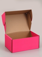 Коробка самосборная «Почтовая», розовая, для подарков, хранения и отправки посылок, 40×27×18 см  (артикул 10989317)  большой выбор товаров оптом и в розницу по низким ценам с доставкой