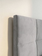 Кровать односпальная, спальное место 900×2000 мм, велюр, цвет серый 11007064