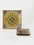 УЦЕНКА Набор столовый 6 предметов «Арабеска», (30 см - 1 шт., 18 см - 5 шт.), цвет золотой - серый - Фото 1