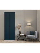 Шкаф прямой двухстворчатый «Хит 0.8», 800×506×2216 мм, цвет белый/зелёно-синий  (артикул 11013541)  большой выбор товаров оптом и в розницу по низким ценам с доставкой