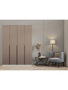 Шкаф прямой четырёхстворчатый «Хит 1.6», 1600×506×2216 мм, цвет белый/мокко  (артикул 11013551)  большой выбор товаров оптом и в розницу по низким ценам с доставкой