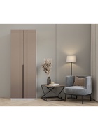 Шкаф прямой двухстворчатый «Вертикаль 0.8», 800×506×2216 мм, цвет белый/мокко  (артикул 11013559)  большой выбор товаров оптом и в розницу по низким ценам с доставкой