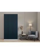 Шкаф прямой трёхстворчатый «Вертикаль 1.2», 1200×506×2216 мм, цвет белый/зелёно-синий  (артикул 11013563)  большой выбор товаров оптом и в розницу по низким ценам с доставкой