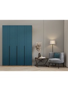 Шкаф прямой четырёхстворчатый «Вертикаль 1.6», 1600×506×2216 мм, цвет дуб вотан/аквамарин  (артикул 11013565)  большой выбор товаров оптом и в розницу по низким ценам с доставкой